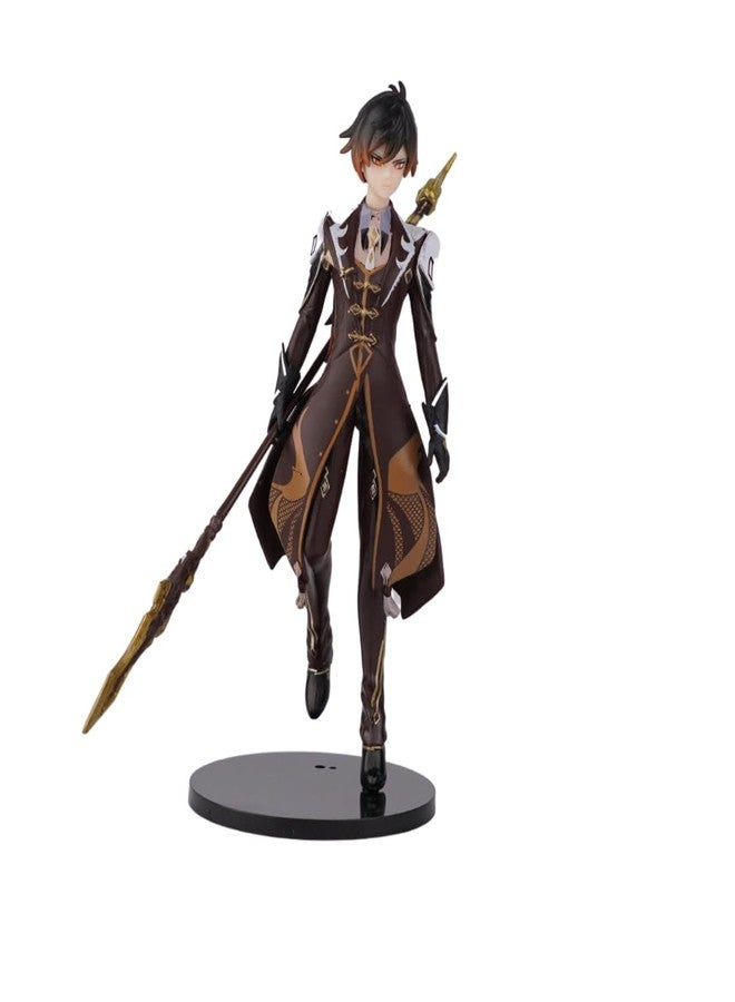 Offo Zhongli Action Figure | Genshin Impact Anime Figurine | 22 cm PVC with 3D Mould | Lightweight & Durable Showpiece for Desk, Room, Shelf | Gift for Anime Fans & Collectors - Image 1